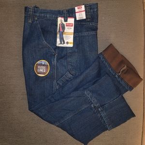 Wrangler Fleece Lined Carpenter Jeans 34x32